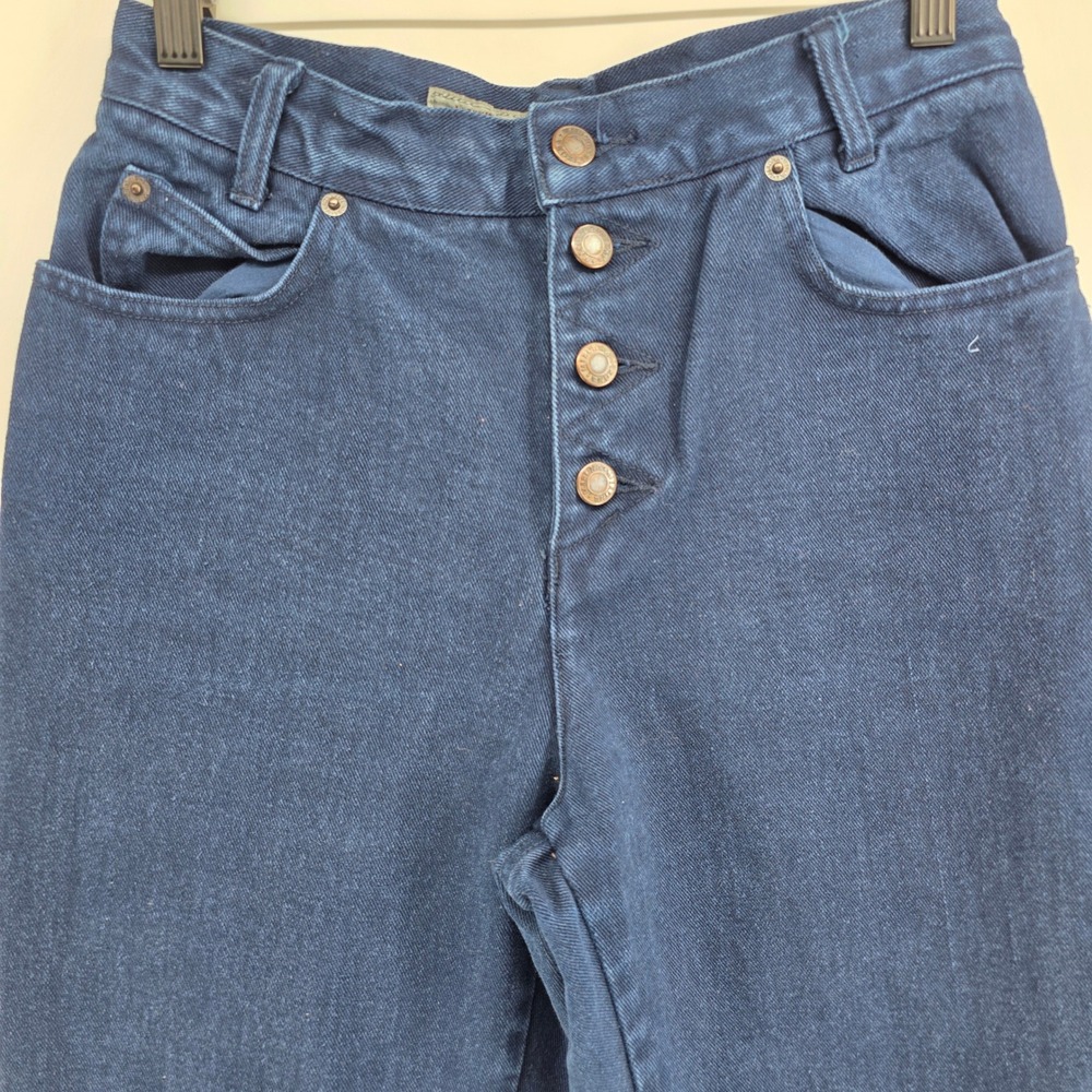 Mirona Jeans Dark Wash‎ Button Fly Straight Leg Denim Pants Size 5A vintage - Picture 3 of 7